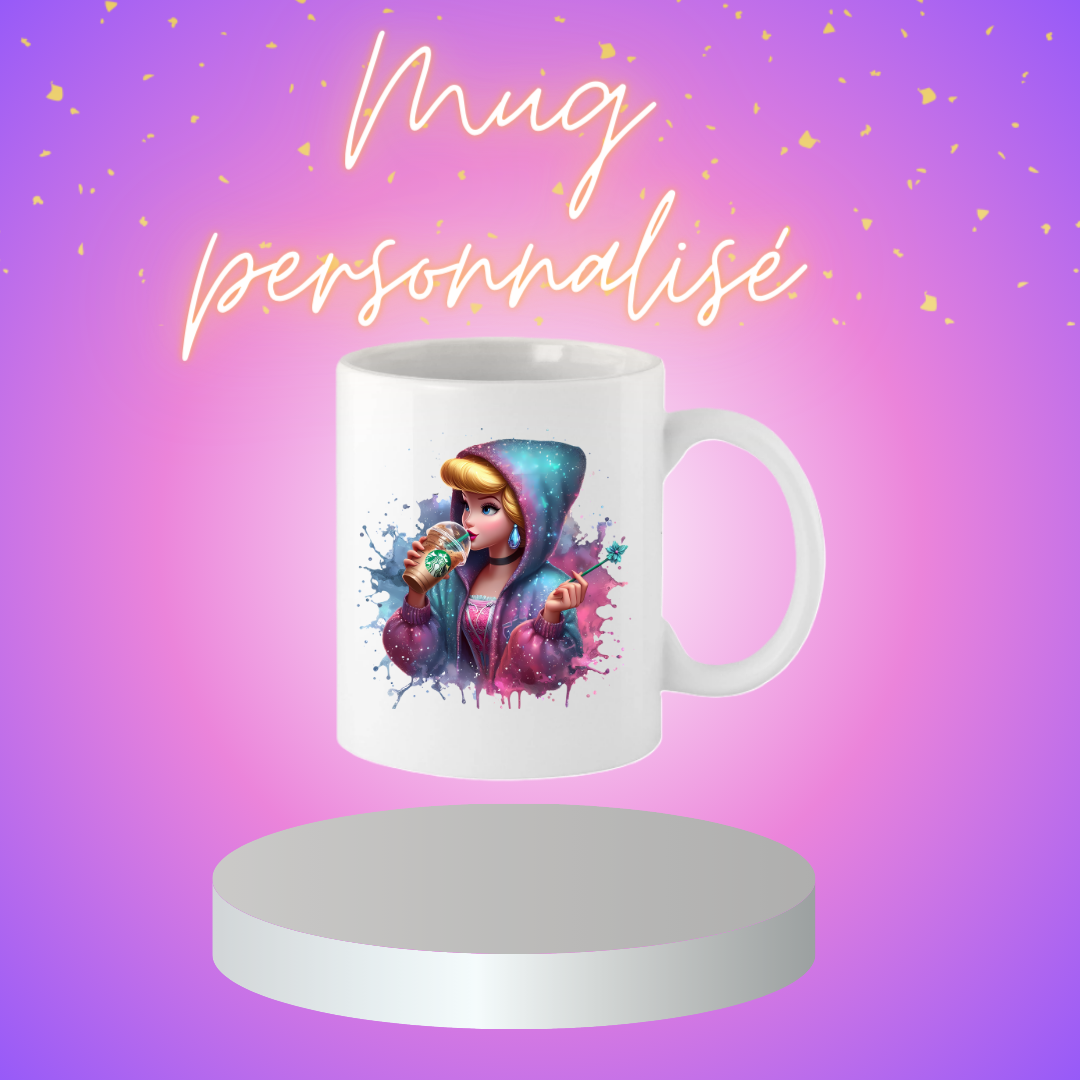 Mugs prénom personnage Disney et Starbucks revisiter