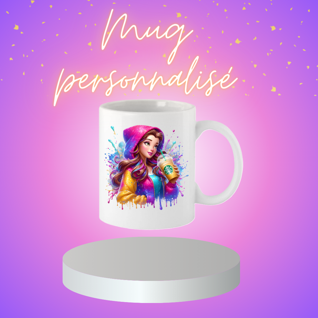 Mugs prénom personnage Disney et Starbucks revisiter