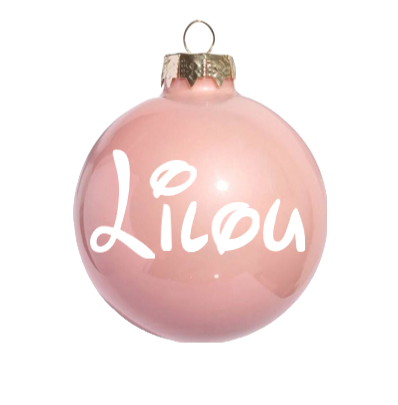 Boule de noël prénom